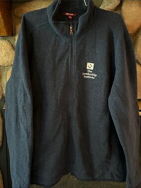 Red House Men's Navy Full Zip Sweater Fleece Jacket, Size XXL